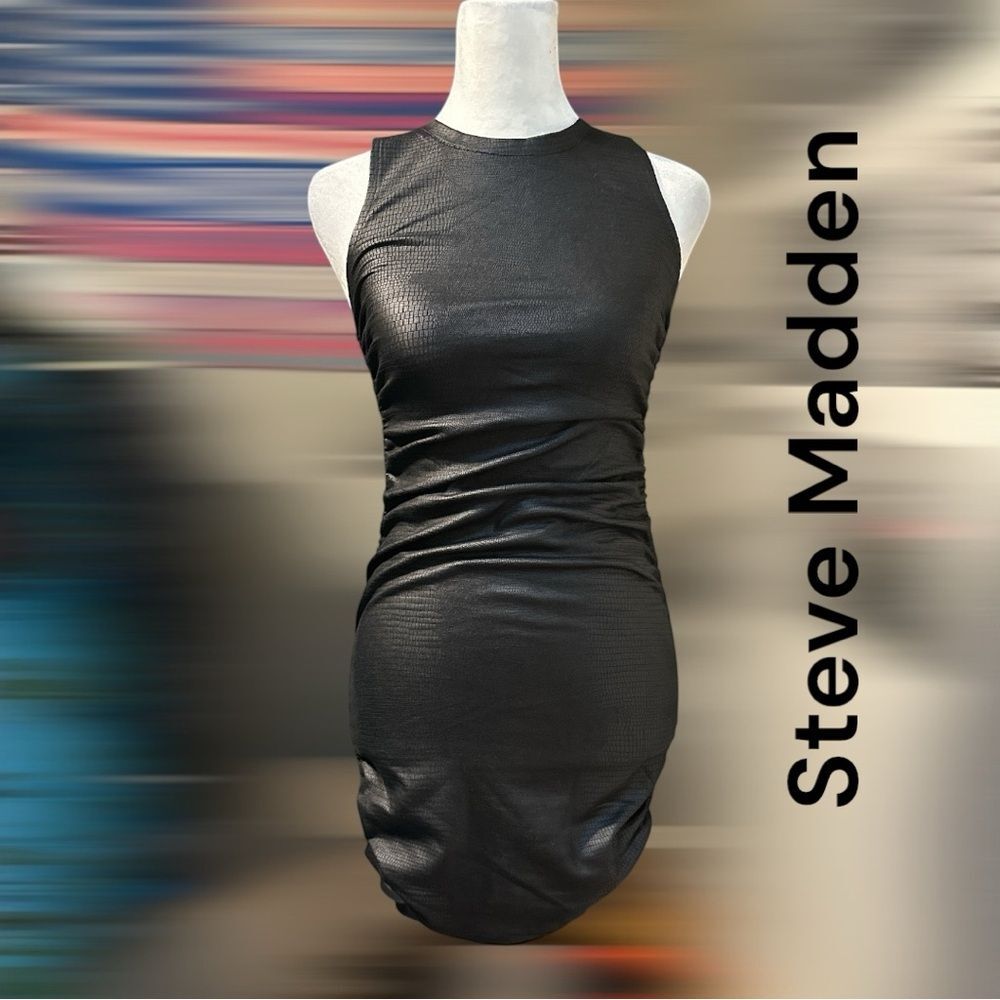 Steve Madden Rochester Embossed Suede Bodycon Mini Dress